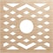 Ekena Millwork Chevron Wood Fretwork Pierced Ceiling Medallion, Alder, 36"OD x 9 3/8"ID x 3/8"T CMWP36X36X0375CHAL - alternate 1
